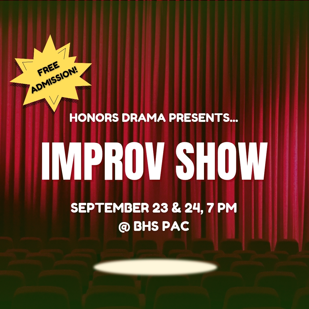 Fall Improv Show Production Poster